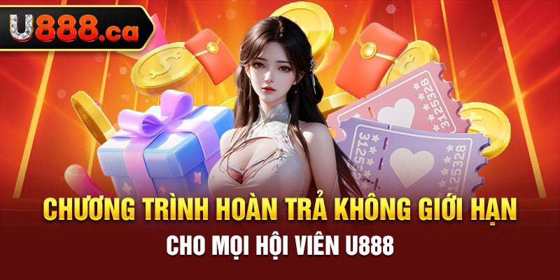 Chương trình hoàn trả không giới hạn cho mọi hội viên U888