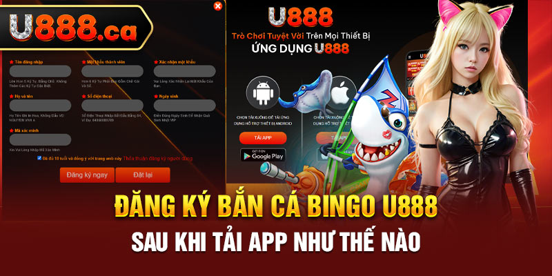 Đăng ký bắn cá Bingo U888 sau khi tải app như thế nào